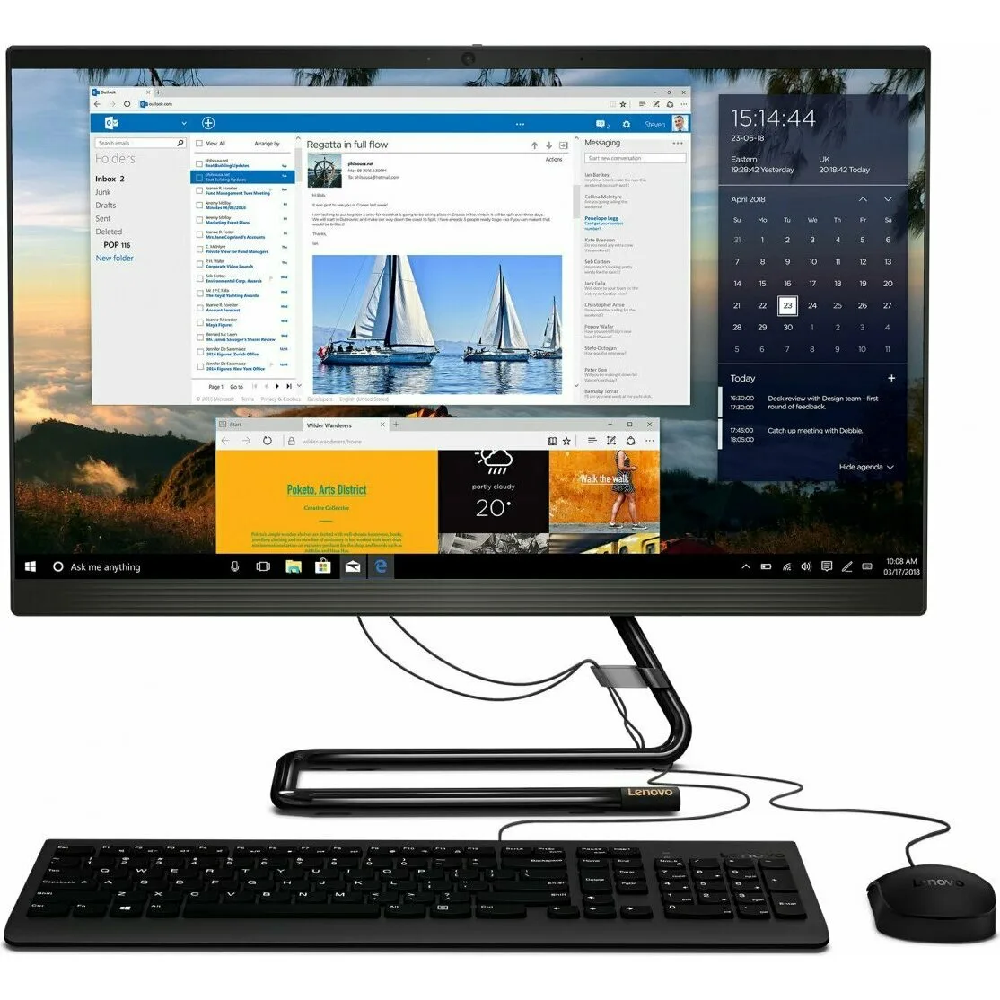 Моноблок Lenovo IdeaCentre AIO A340-24IWL F0E800PSRK